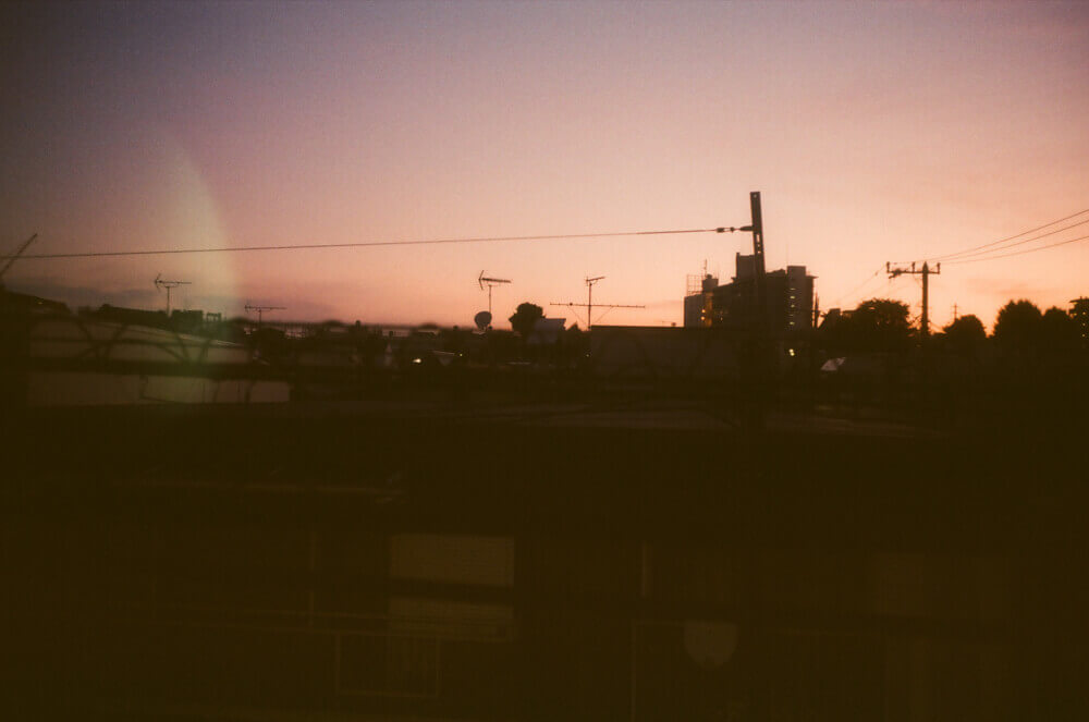 窓から見る朝の光景