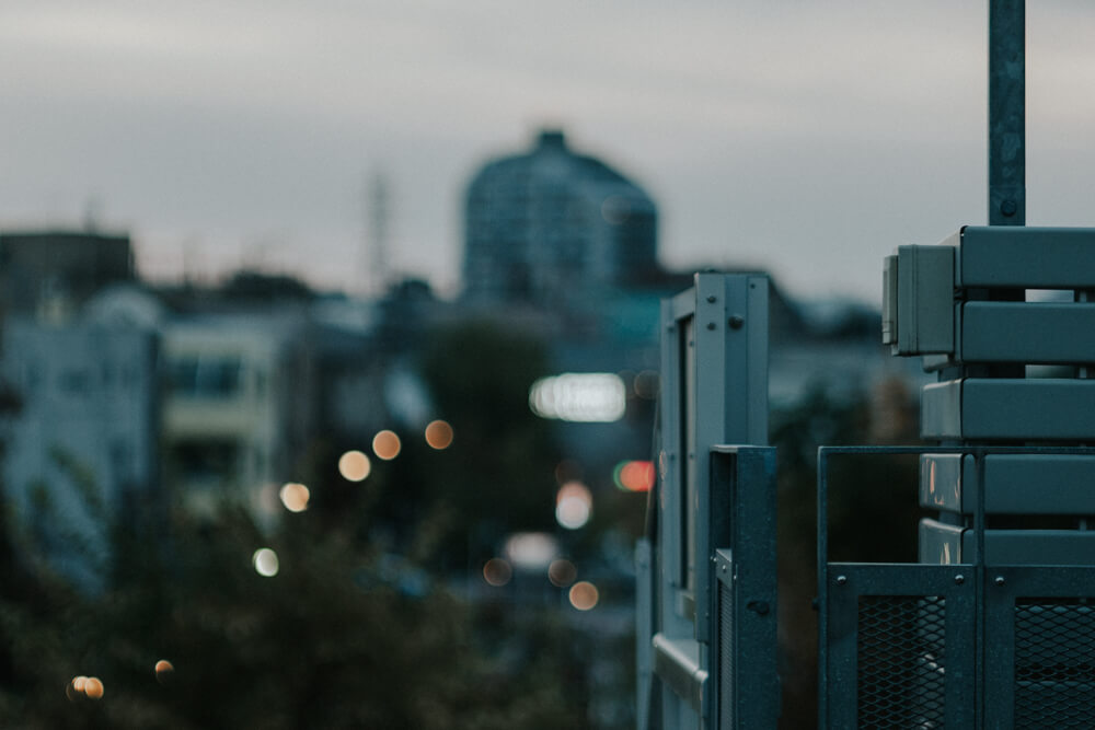 下北沢駅から世田谷代田方面を望んだ景色