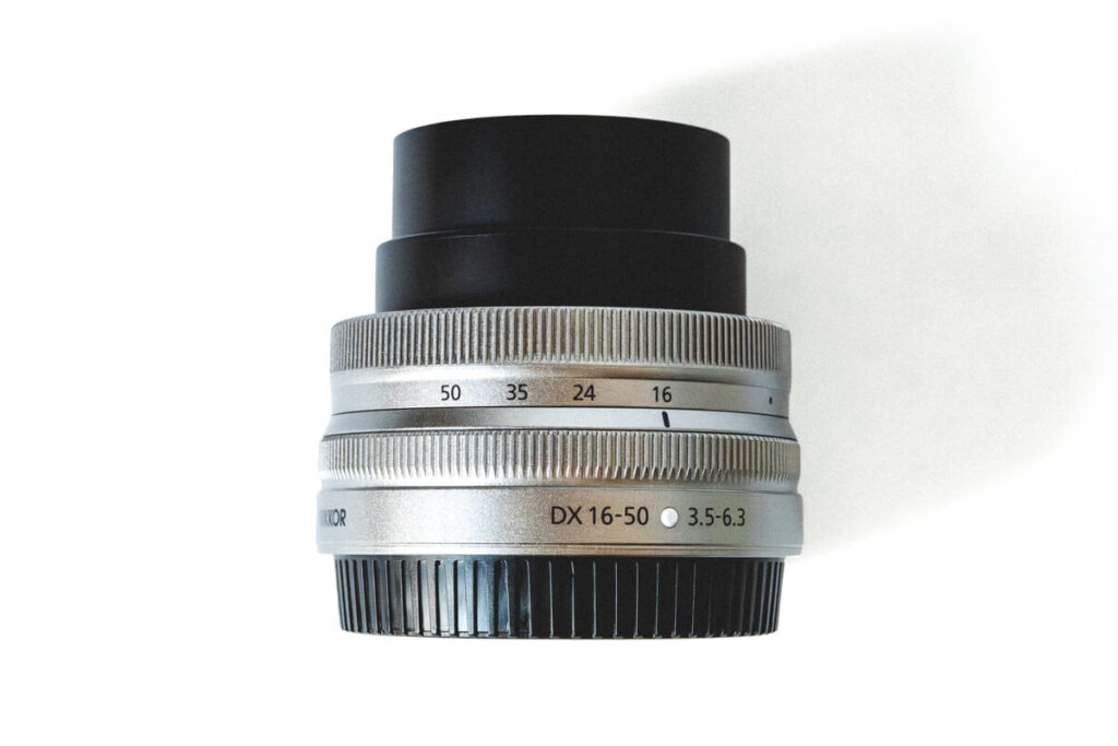 Nikkor Z 16-50mm 繰り出したレンズ
