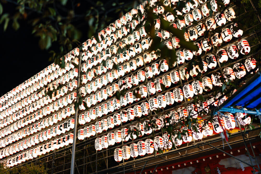 花園神社夜の酉の市