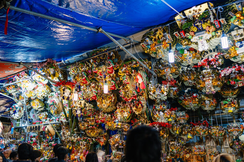 花園神社夜の酉の市