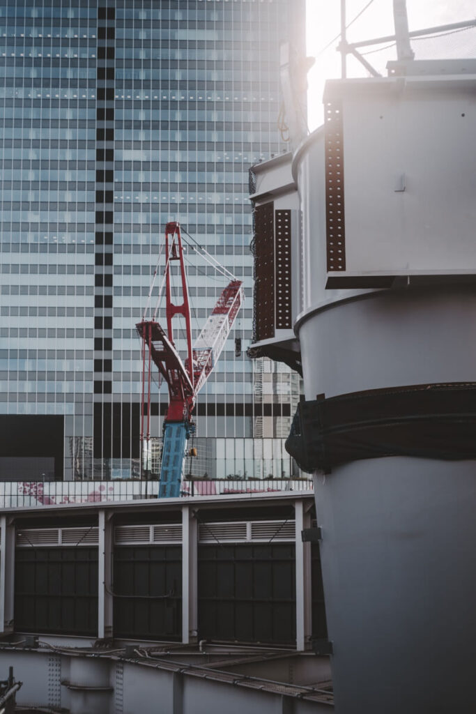 開発工事中の渋谷駅周辺