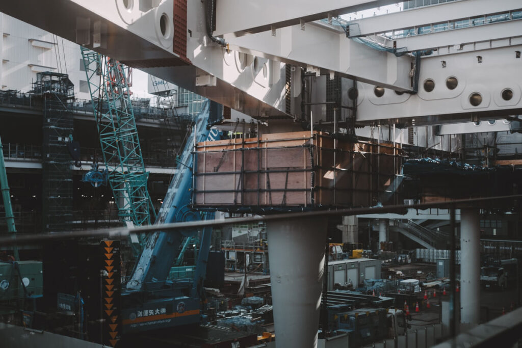 開発工事中の渋谷駅周辺