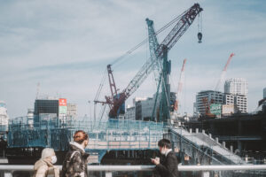 開発工事中の渋谷駅周辺
