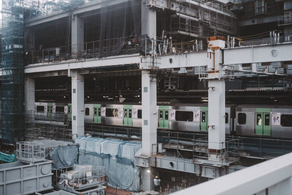 開発工事中の渋谷駅周辺
