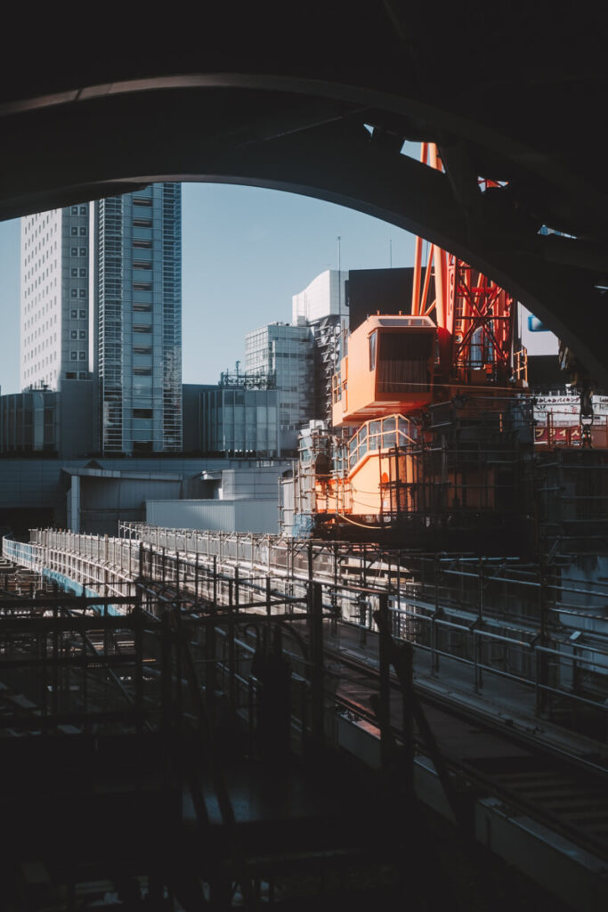 開発工事中の渋谷駅周辺