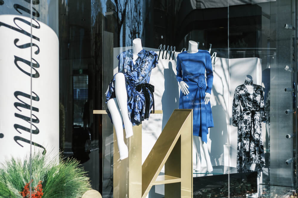 代官山のショーウインドー